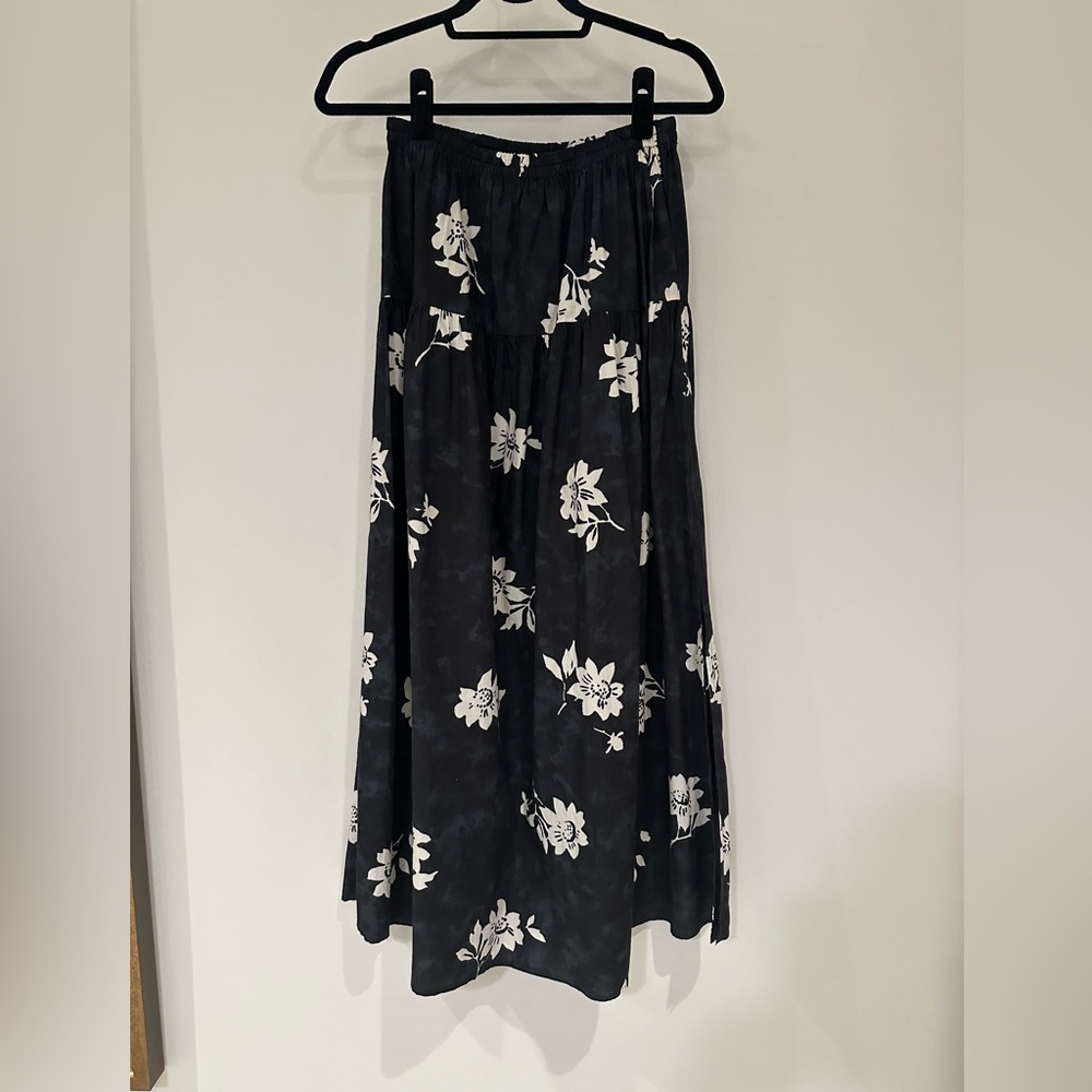 Apiece Apart Floral Print maxi skirt size xs